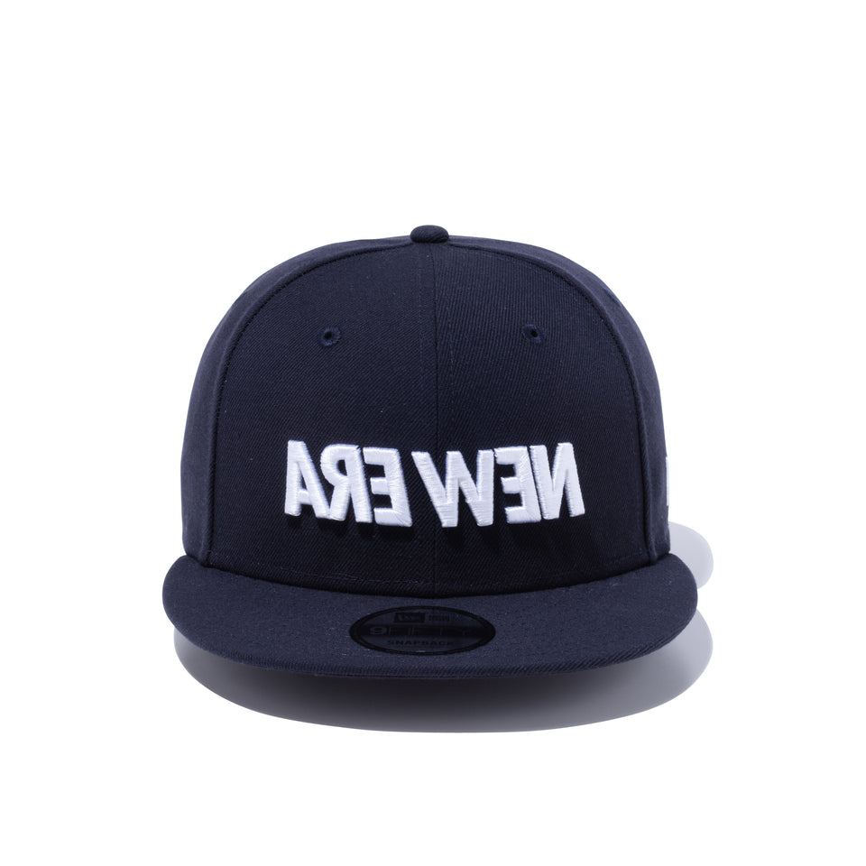 9FIFTY ワードマーク ミラーロゴ ネイビー