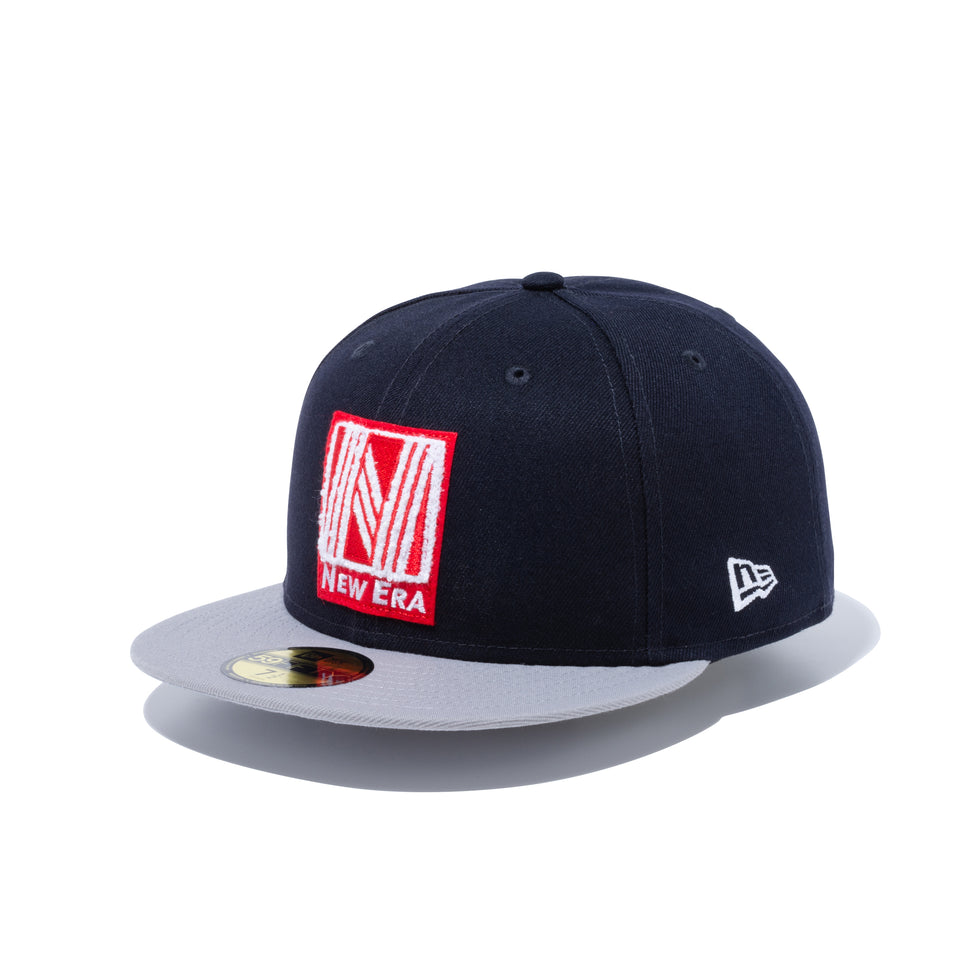 59FIFTY シェニール Nロゴ ネイビー グレーバイザー