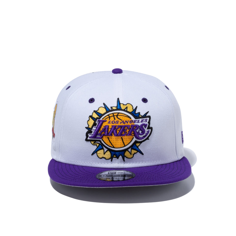 9FIFTY COMIC FRONT ロサンゼルス・レイカーズ グレーアンダーバイザー