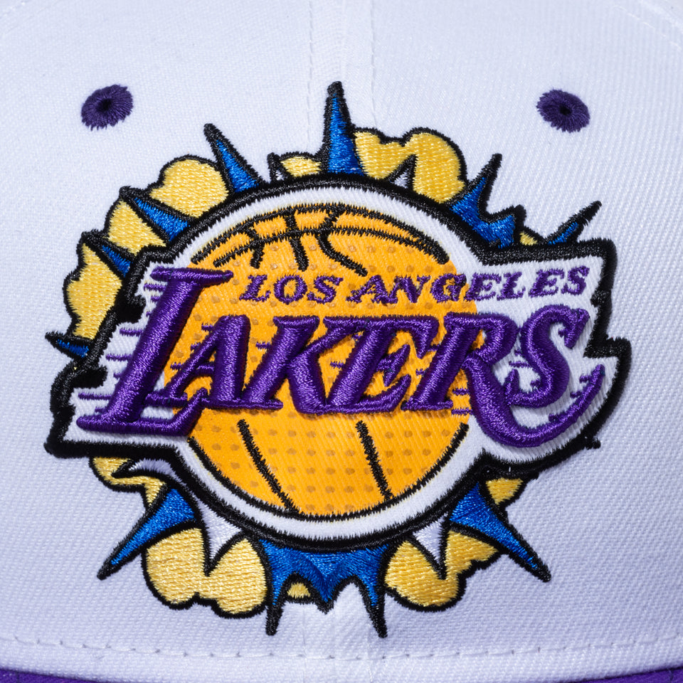 9FIFTY COMIC FRONT ロサンゼルス・レイカーズ グレーアンダーバイザー