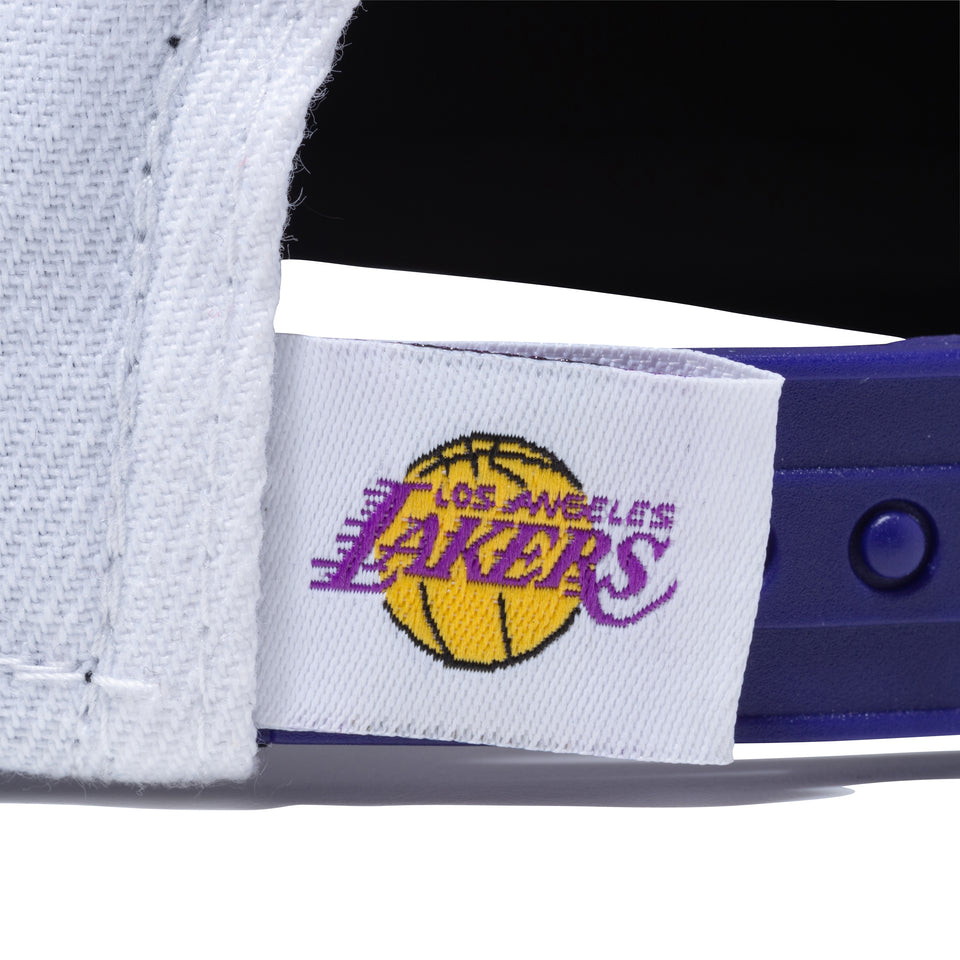 9FIFTY COMIC FRONT ロサンゼルス・レイカーズ グレーアンダーバイザー