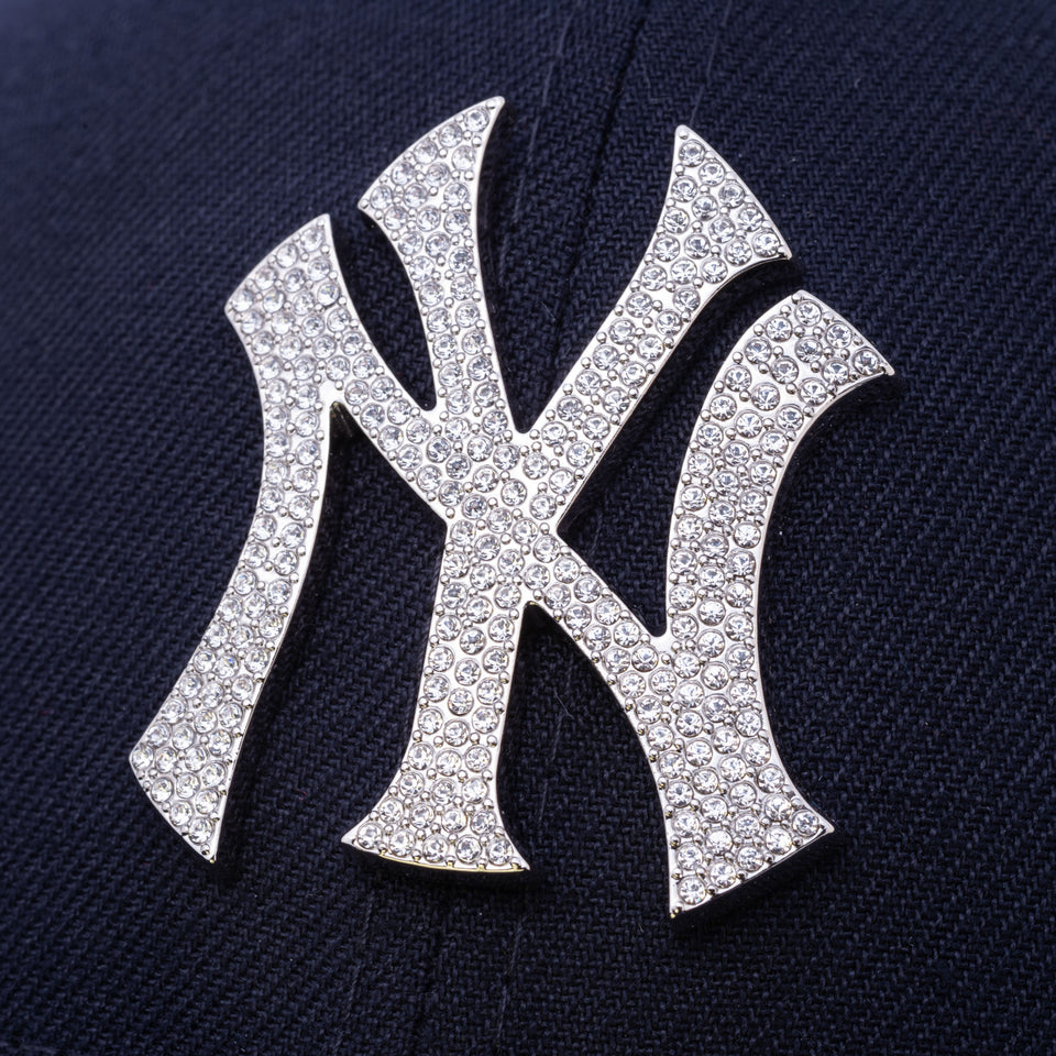 59FIFTY ラインストーンバッジ ニューヨーク・ヤンキース ネイビー × シルバー