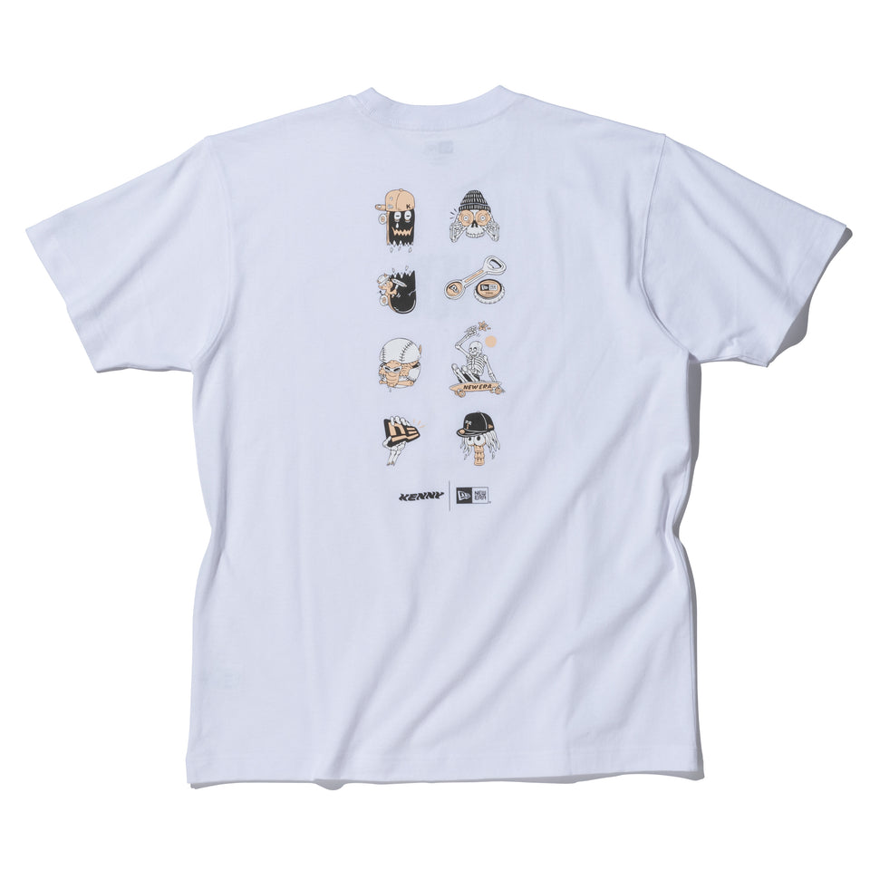 半袖 コットン Tシャツ KENTARO YOSHIDA アイコン ホワイト レギュラーフィット