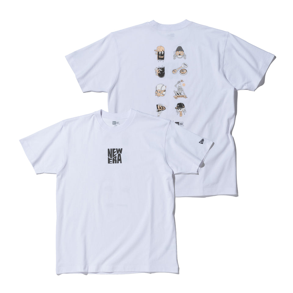 半袖 コットン Tシャツ KENTARO YOSHIDA アイコン ホワイト レギュラーフィット