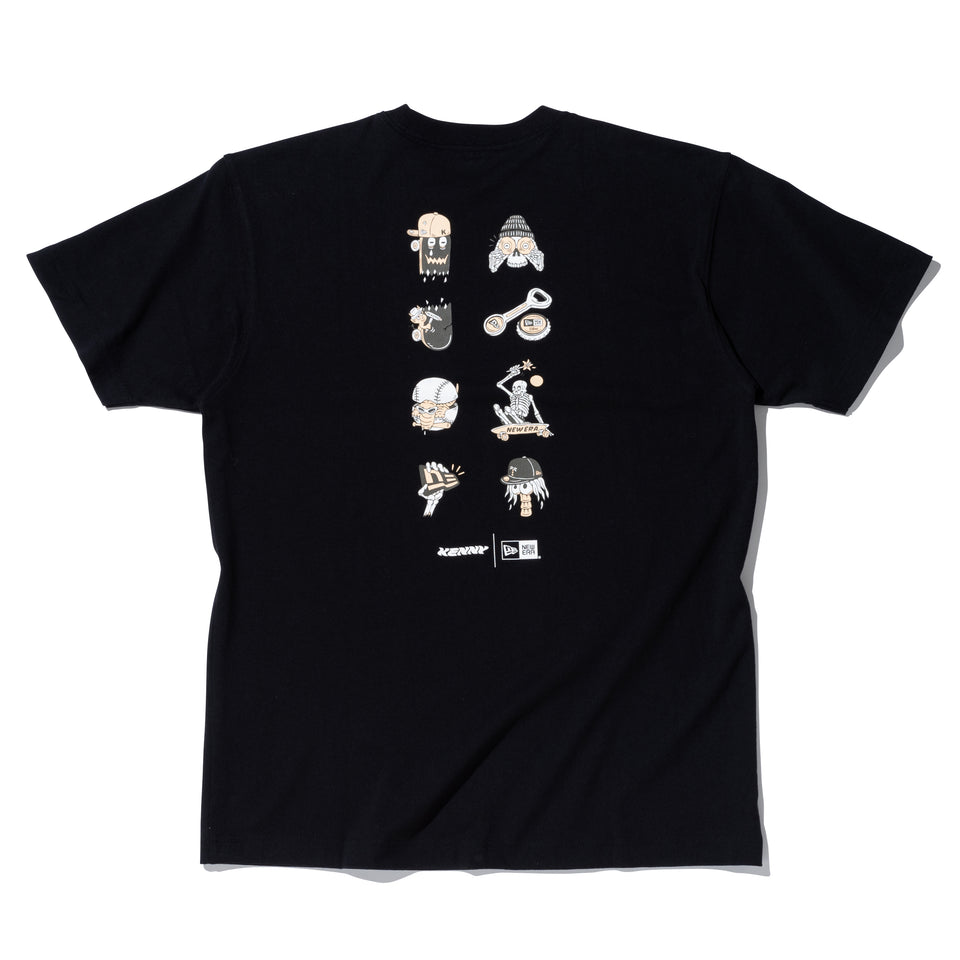 半袖 コットン Tシャツ KENTARO YOSHIDA アイコン ブラック レギュラーフィット