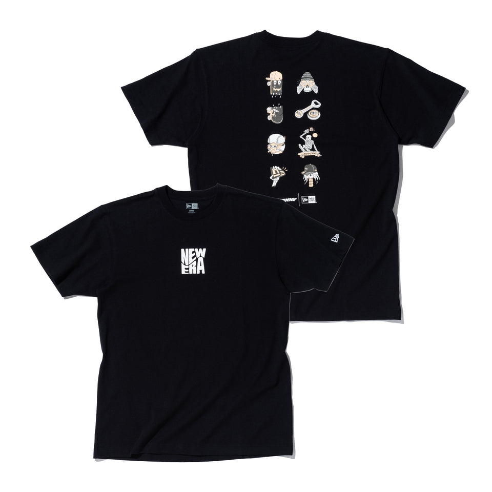 半袖 コットン Tシャツ KENTARO YOSHIDA アイコン ブラック レギュラーフィット