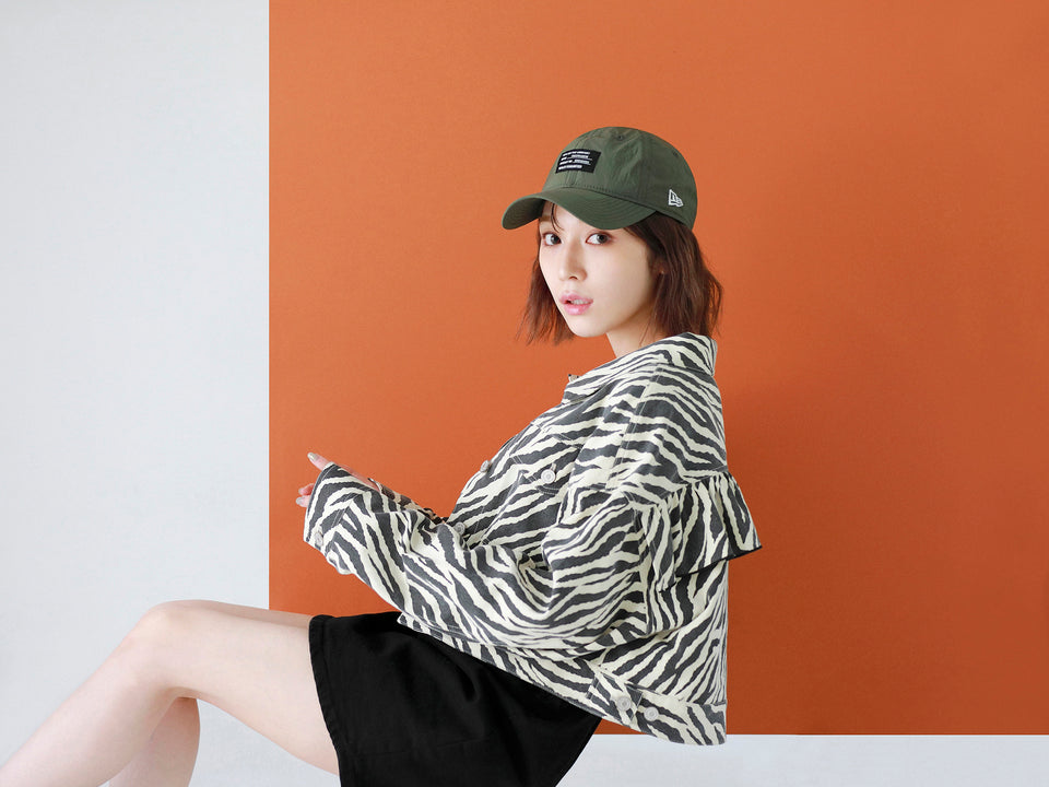 9TWENTY イージースナップ 古川優香 Yuka Furukawa リップストップタフタ ミリタリーパッチ オリーブ