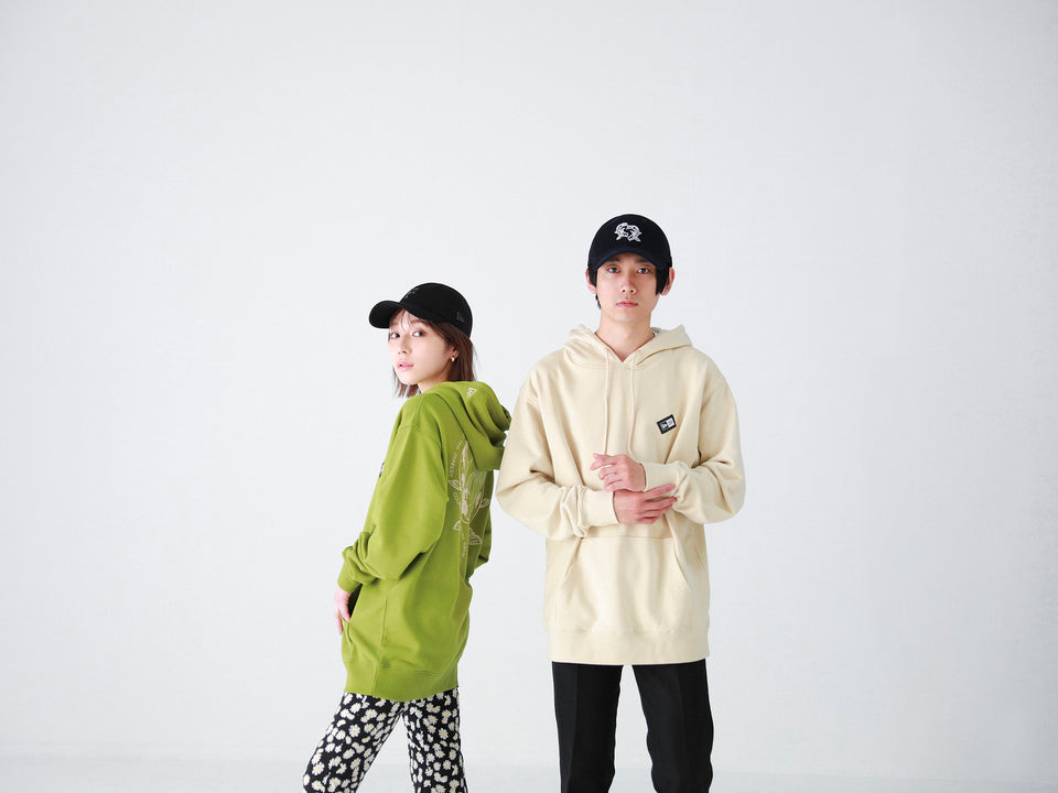 裏毛 スウェット プルオーバーフーディー 古川優香 Yuka Furukawa 鯉 ベージュ