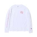長袖 コットンTシャツ 古川優香 Yuka Furukawa 鯉 ホワイト レギュラーフィット