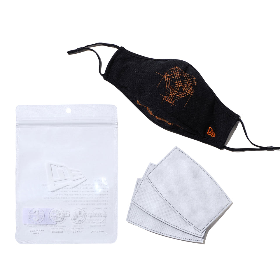 MASK FACE COVERINGS マスク 読売ジャイアンツ x TAKAHIROMIYASHITATheSoloist. x NEW ERA ブラック/オレンジ