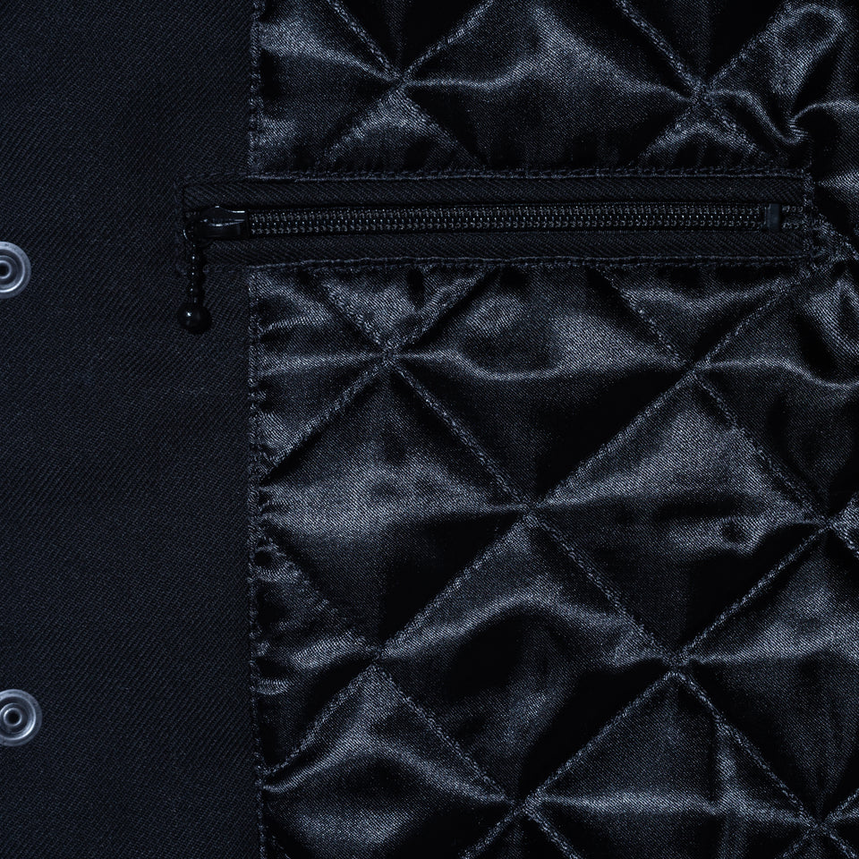 【10月発売】バーシティージャケット NEW ERA BLACK LABEL ブラック