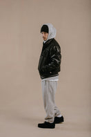 【10月発売】バーシティージャケット NEW ERA BLACK LABEL ブラック