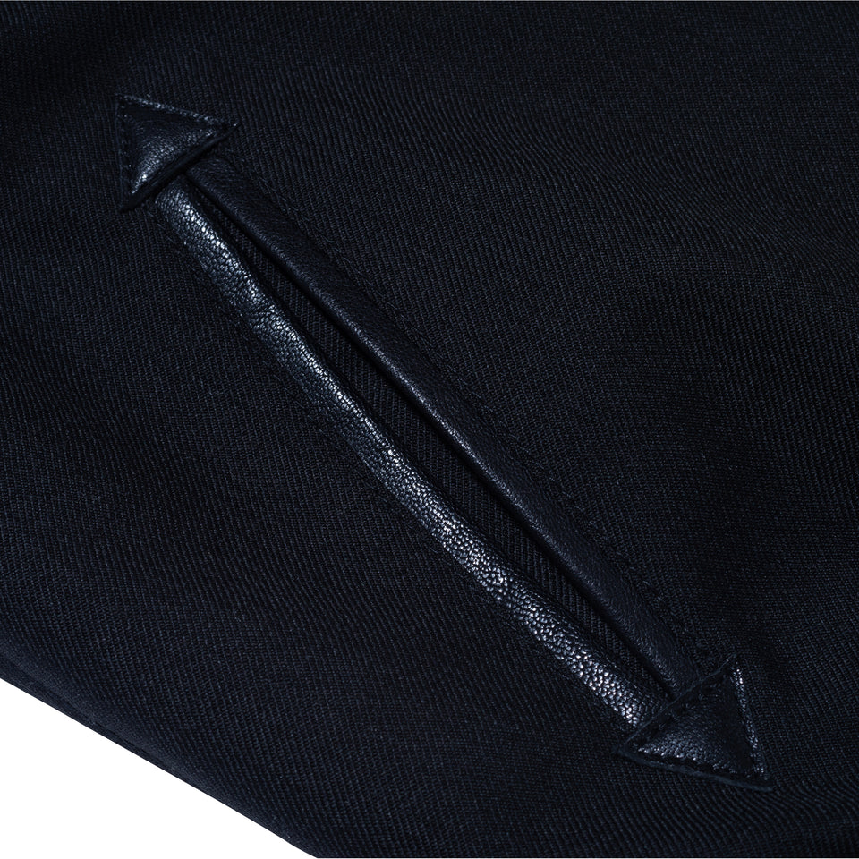 【10月発売】バーシティージャケット NEW ERA BLACK LABEL ブラック