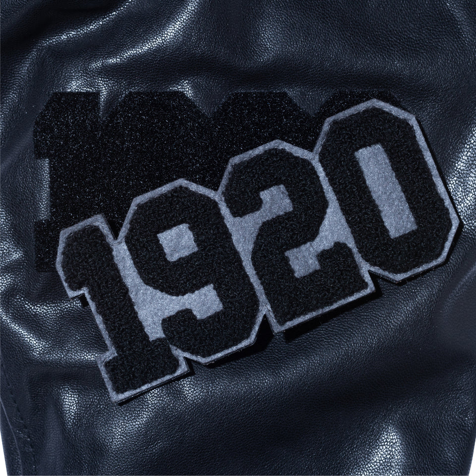 【10月発売】バーシティージャケット NEW ERA BLACK LABEL ブラック