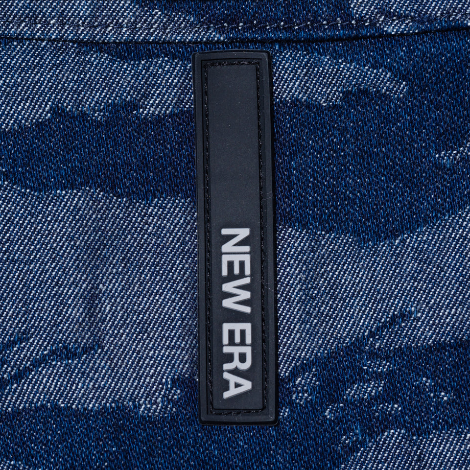 デニム ワークシャツ NEW ERA BLACK LABEL ジャカード タイガーストライプ