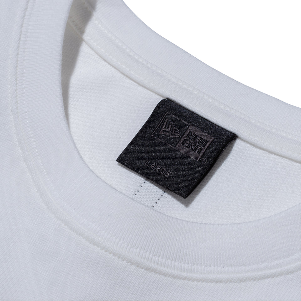 長袖 フットボール コットン Tシャツ NEW ERA BLACK LABEL ヘビーウェイト オフホワイト