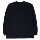 長袖 フットボール コットン Tシャツ NEW ERA BLACK LABEL ヘビーウェイト ブラック