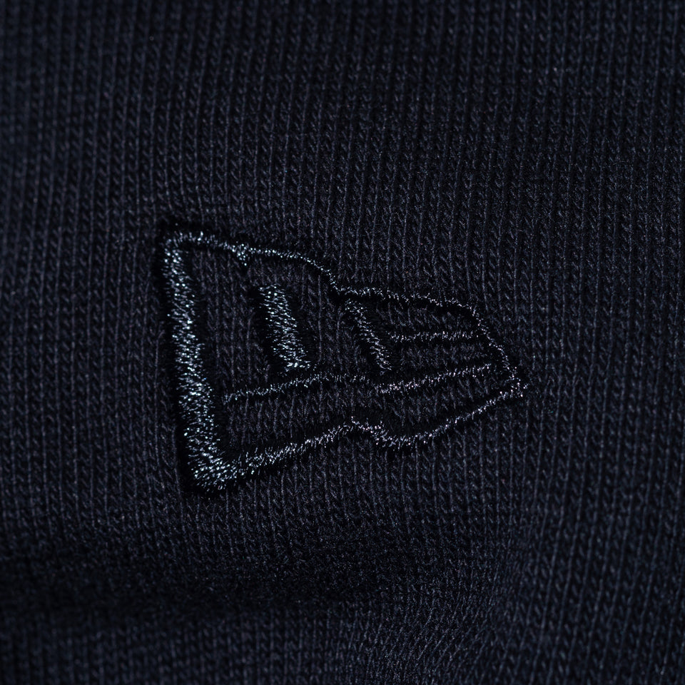 長袖 フットボール コットン Tシャツ NEW ERA BLACK LABEL ヘビーウェイト ブラック