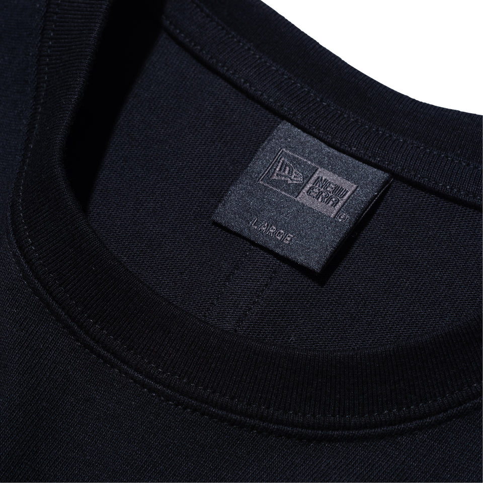 長袖 フットボール コットン Tシャツ NEW ERA BLACK LABEL ヘビーウェイト ブラック