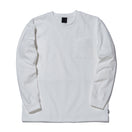 長袖 ダブルポケット コットン Tシャツ NEW ERA BLACK LABEL ヘビーウェイト オフホワイト