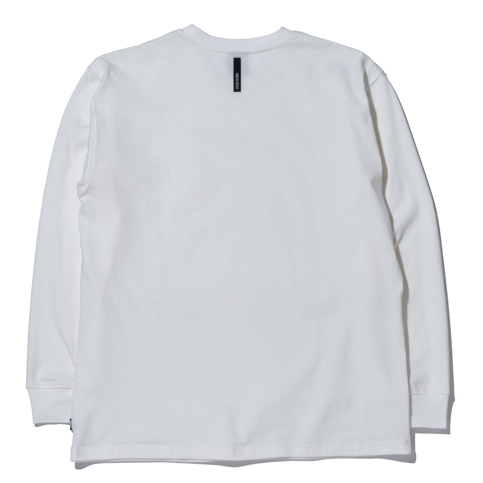 長袖 ダブルポケット コットン Tシャツ NEW ERA BLACK LABEL ヘビーウェイト オフホワイト