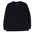 長袖 ダブルポケット コットン Tシャツ NEW ERA BLACK LABEL ヘビーウェイト ブラック