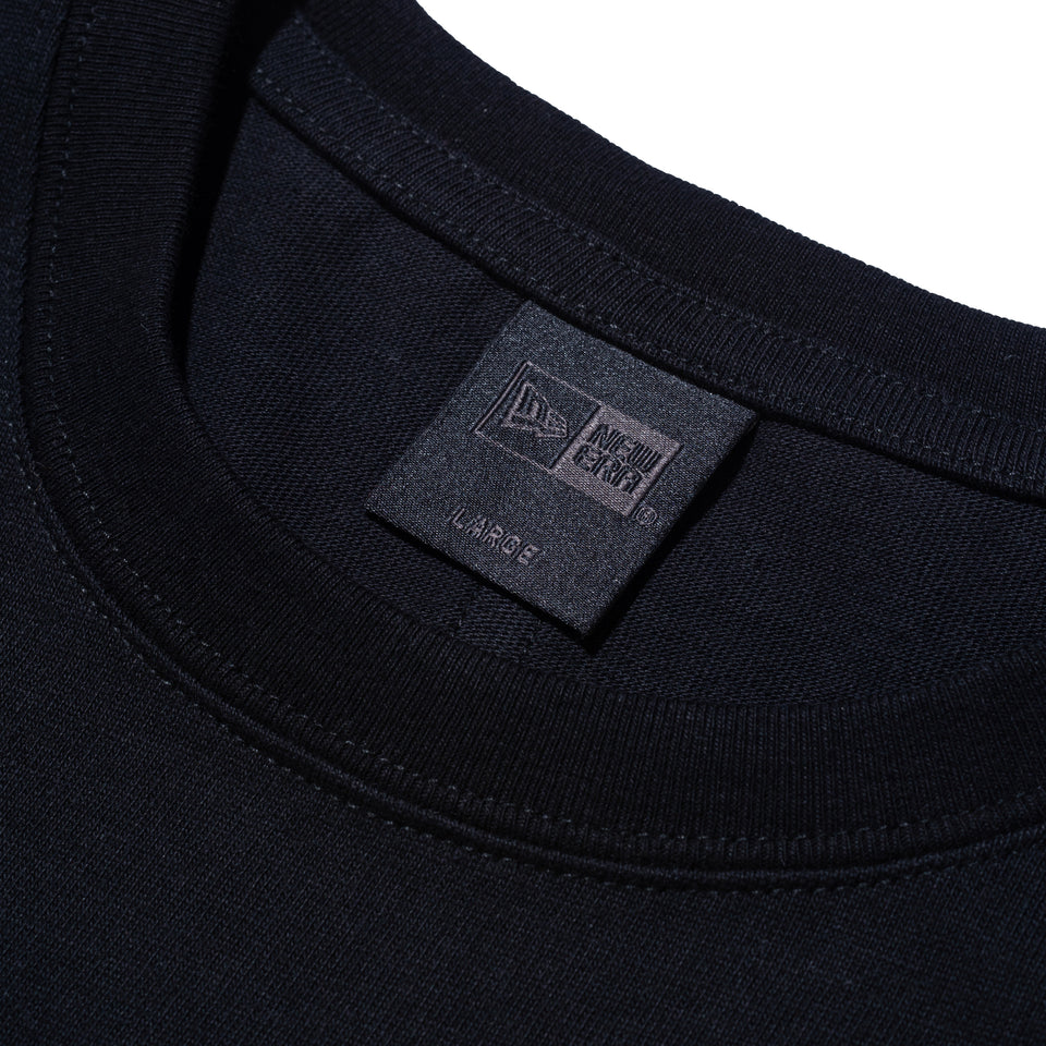 長袖 ダブルポケット コットン Tシャツ NEW ERA BLACK LABEL ヘビーウェイト ブラック