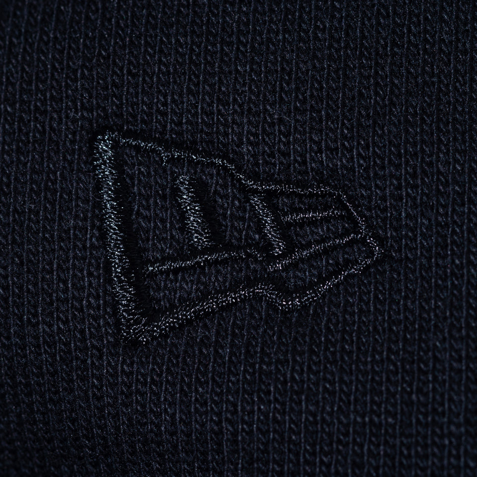 裏起毛 ハーフジップ スウェット NEW ERA BLACK LABEL ヘビーウェイト ブラック