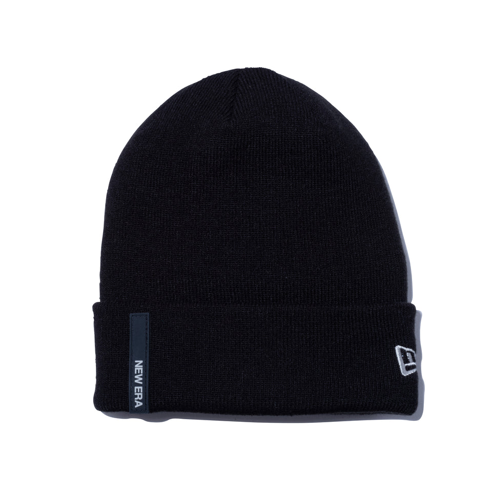 ベーシック カフニット NEW ERA BLACK LABEL シリコンパッチ ブラック