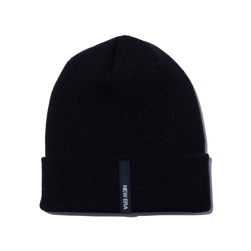 ベーシック カフニット NEW ERA BLACK LABEL シリコンパッチ ブラック