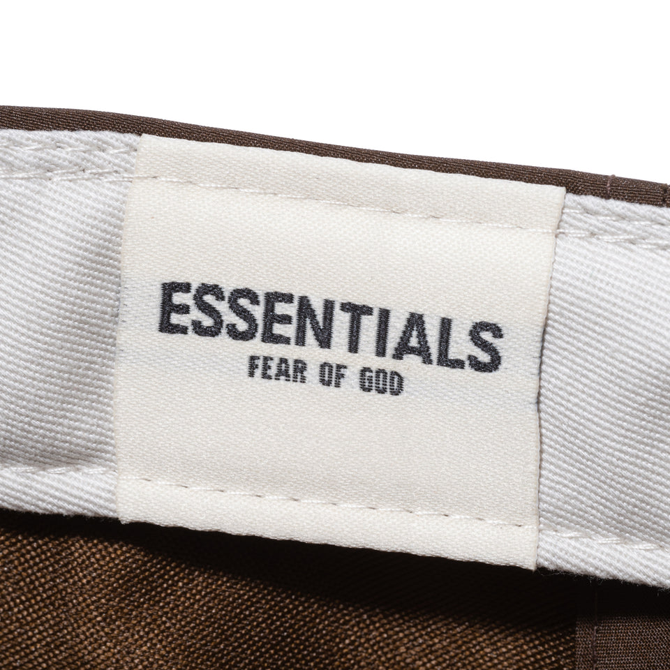 RC 9FIFTY FEAR OF GOD ESSENTIALS ロゴ ウォルナット
