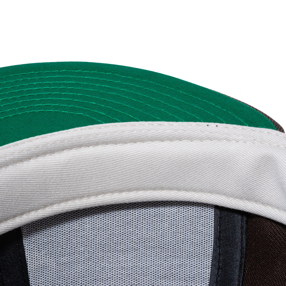 59FIFTY FEAR OF GOD ESSENTIALS Fロゴ ウォルナット グリーンアンダーバイザー