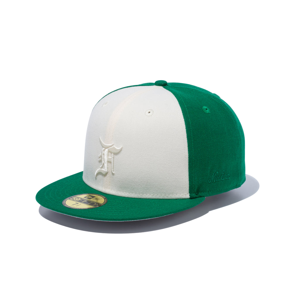 59FIFTY FEAR OF GOD ESSENTIALS Trucker Style Fロゴ ホワイト/ケリーグリーン