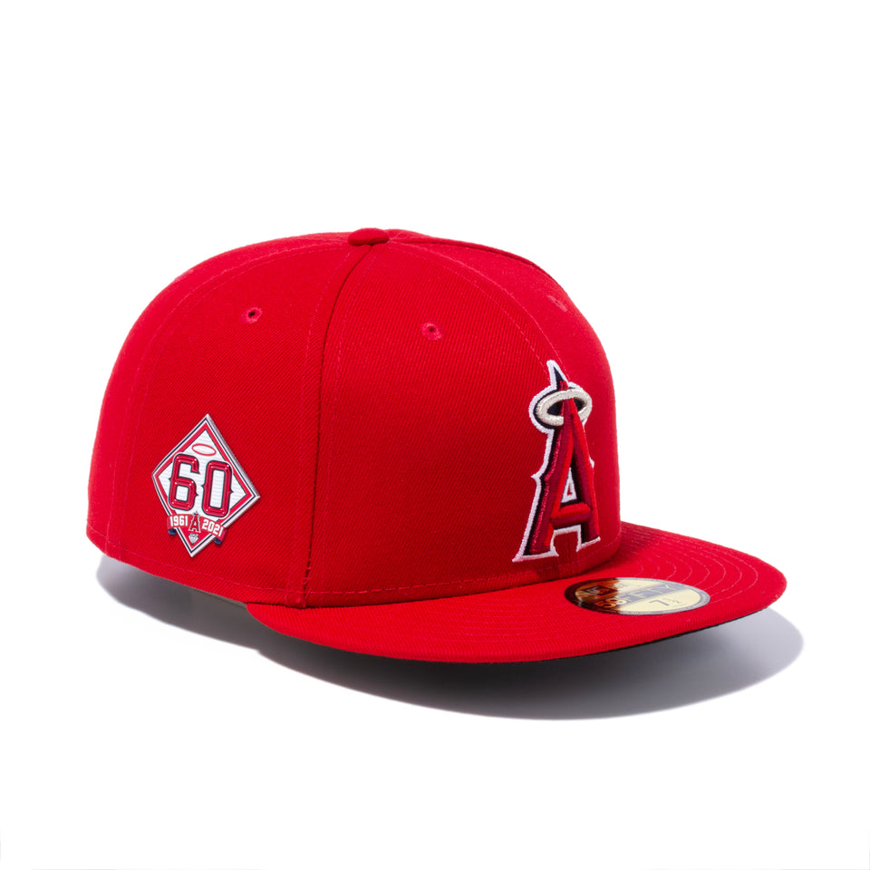 59FIFTY MLBオンフィールド ロサンゼルス・エンゼルス 60周年記念パッチ