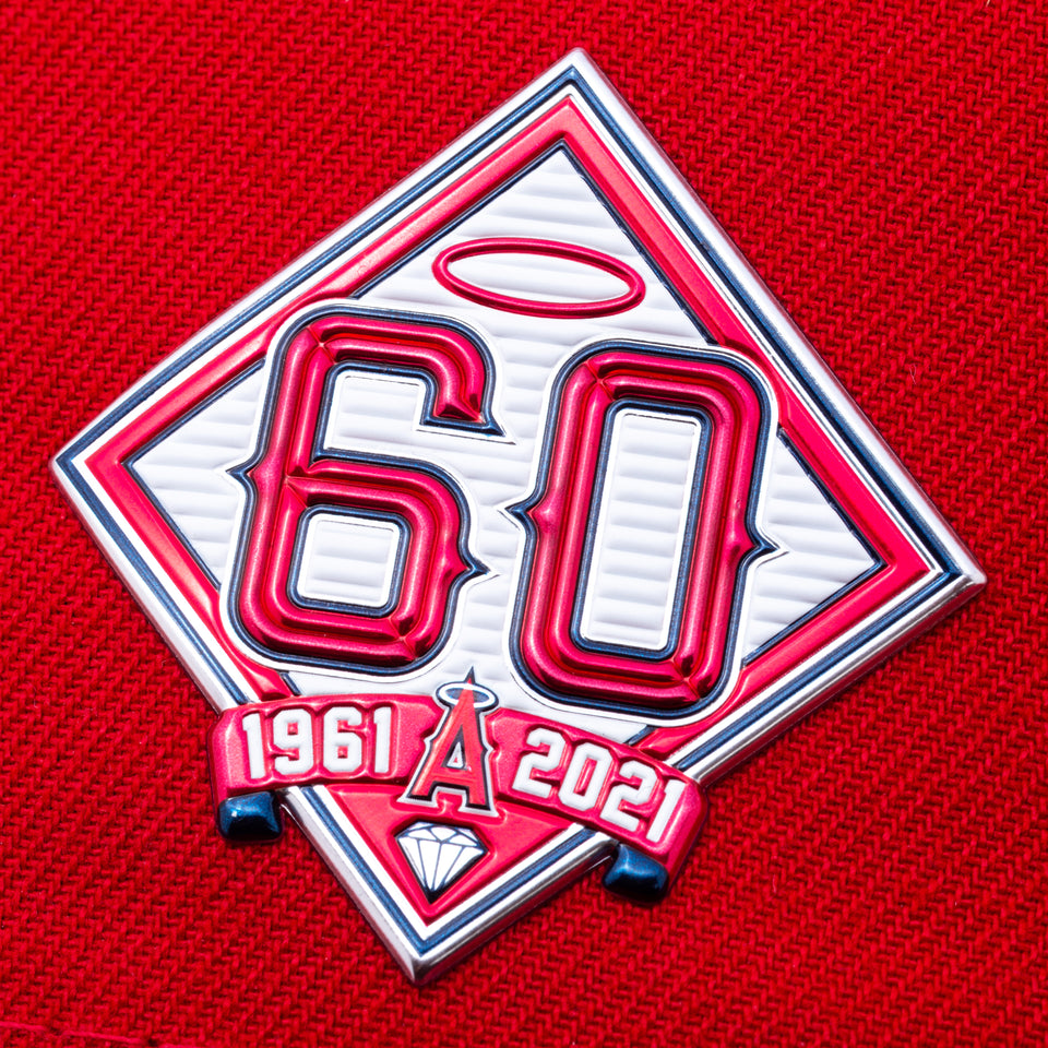 59FIFTY MLBオンフィールド ロサンゼルス・エンゼルス 60周年記念パッチ
