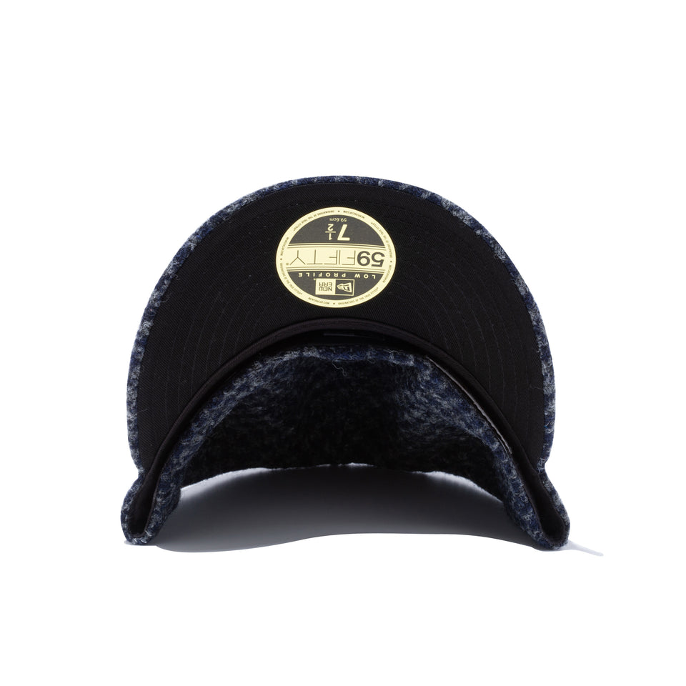 LP 59FIFTY Harris Tweed ハリスツイード ハウンズトゥース メタルフラッグロゴ