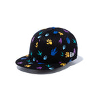 Youth 9FIFTY ダイナソー 足跡 オールオーバー ブラック