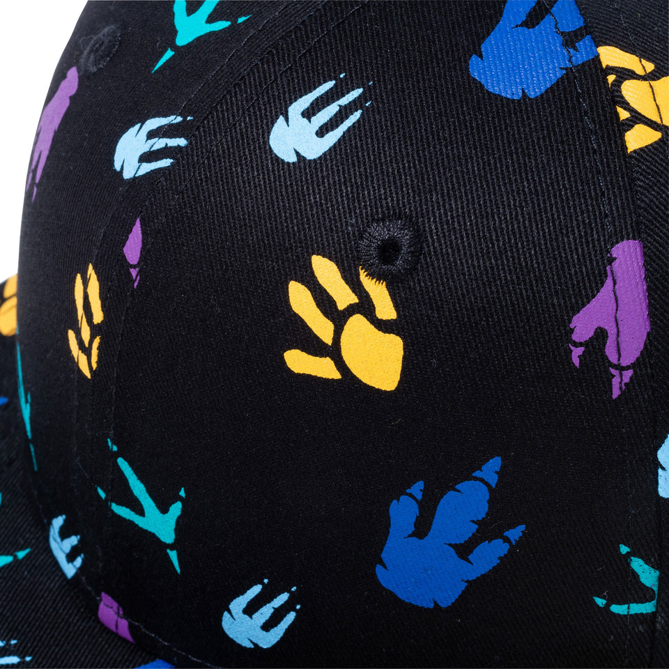 Youth 9FIFTY ダイナソー 足跡 オールオーバー ブラック