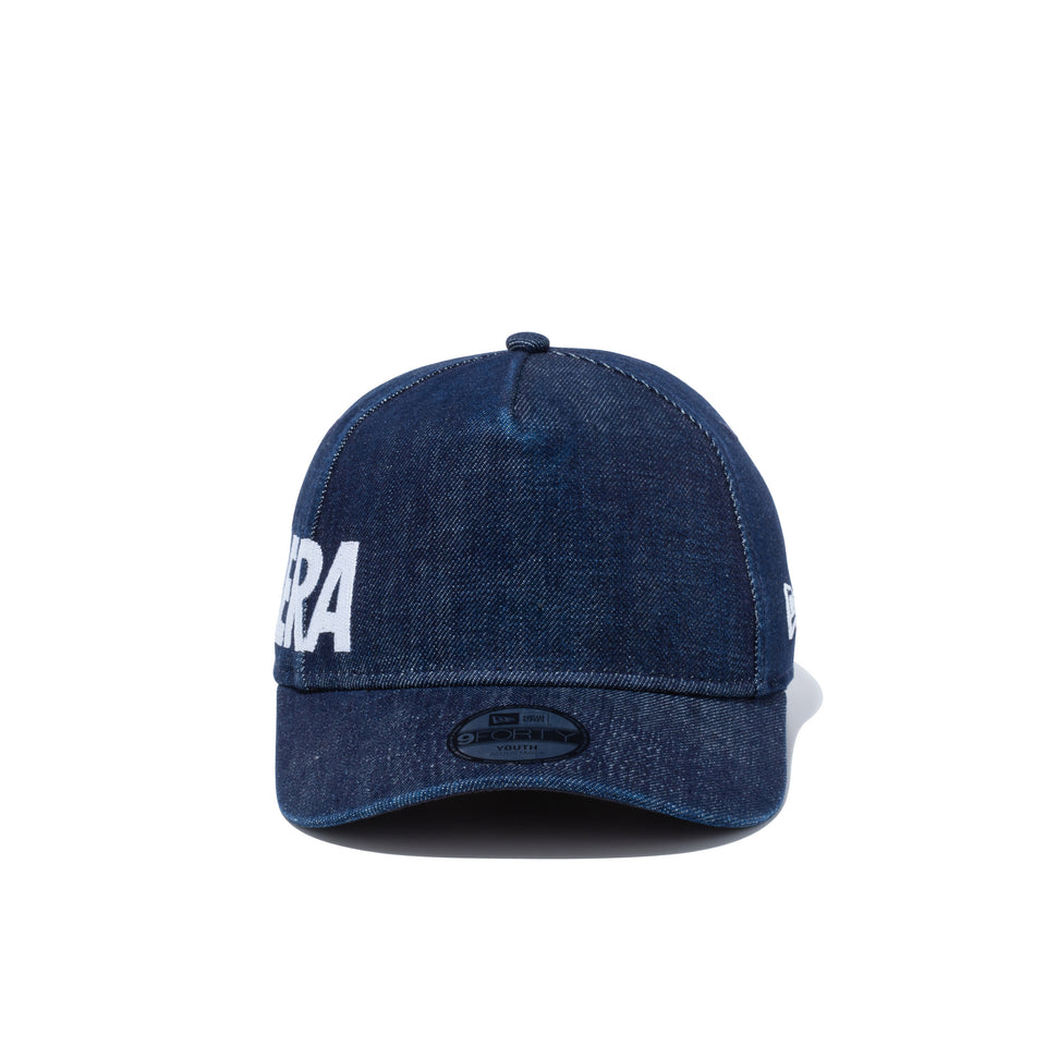 Youth 9FORTY A-Frame エッセンシャル NEW ERA ウォッシュドデニム