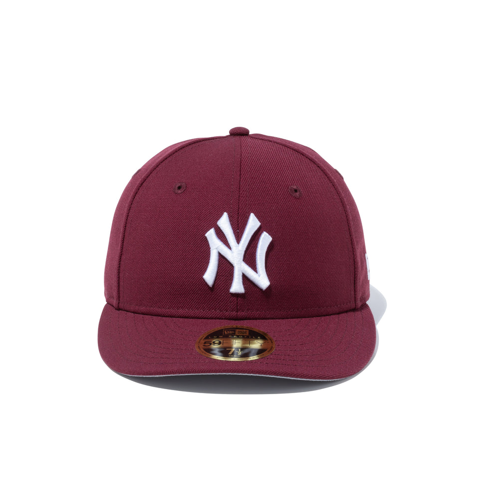 LP 59FIFTY MLBカスタム ニューヨーク・ヤンキース マルーン グレーアンダーバイザー