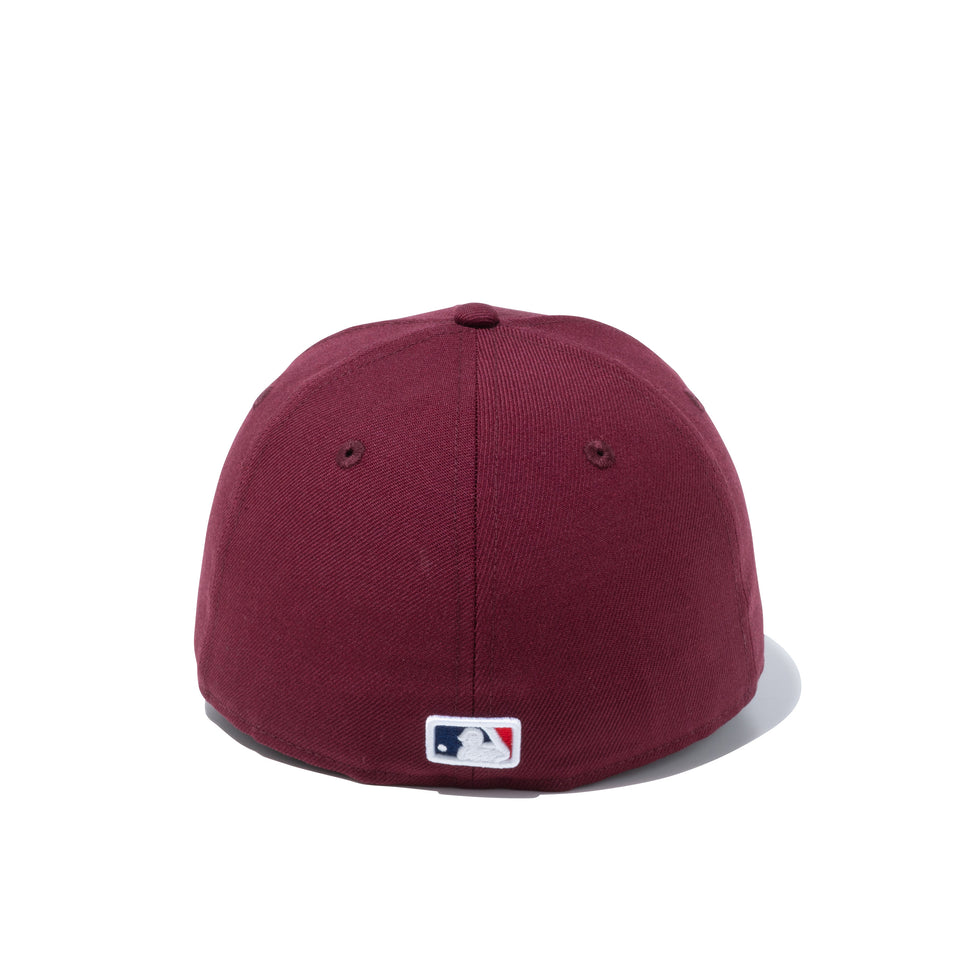 LP 59FIFTY MLBカスタム ニューヨーク・ヤンキース マルーン グレーアンダーバイザー