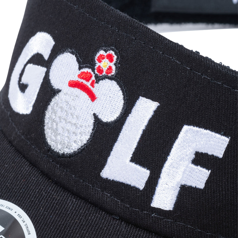 【ゴルフ】 サンバイザー On Par ディズニー ミッキーマウス GOLF ブラック