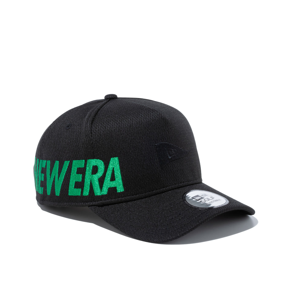 【ゴルフ】 9FORTY A-Frame ダッシュマークメッシュ NEW ERA ブラック × シャムロック