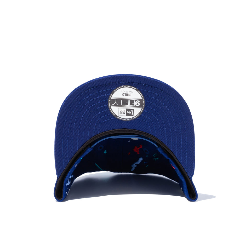 Child 9FIFTY スプラッシュエンブロイダリー ロサンゼルス・ドジャース ダークロイヤル