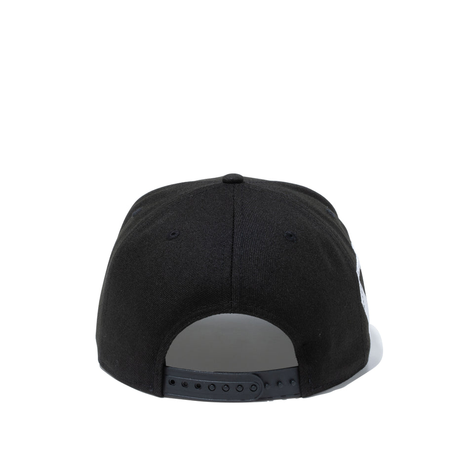 9FIFTY エッセンシャル フラッグロゴ ブラック × スノーホワイト