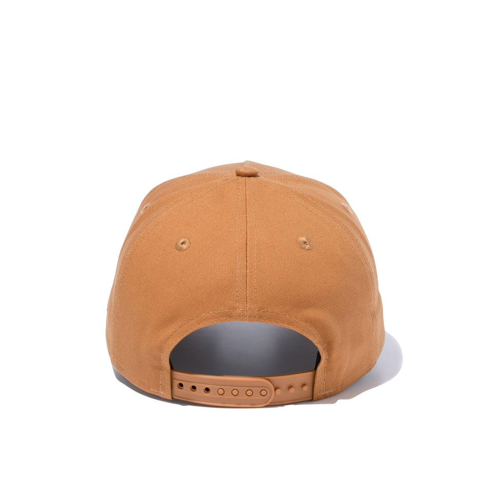 9FORTY A-Frame ダックキャンバス レザーパッチ ダックタン ブラウンスエードバイザー