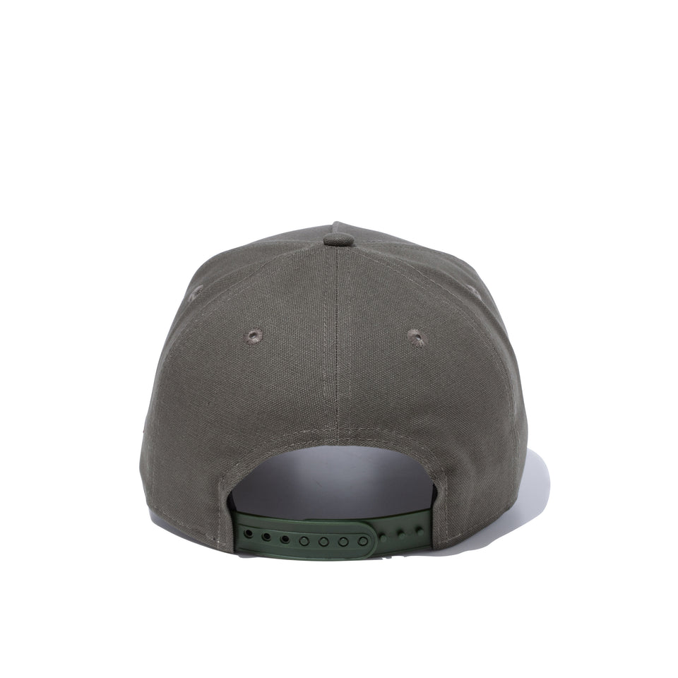 9FORTY A-Frame ダックキャンバス レザーパッチ ダックモス ブラウンスエードバイザー