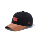9FORTY A-Frame ダックキャンバス レザーパッチ ダックブラック ブラウンスエードバイザー