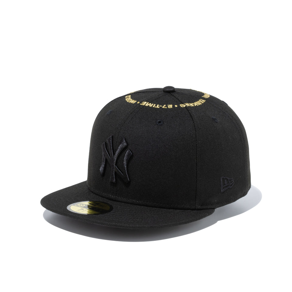 59FIFTY MLB サークル ニューヨーク・ヤンキース ブラック × ブラック