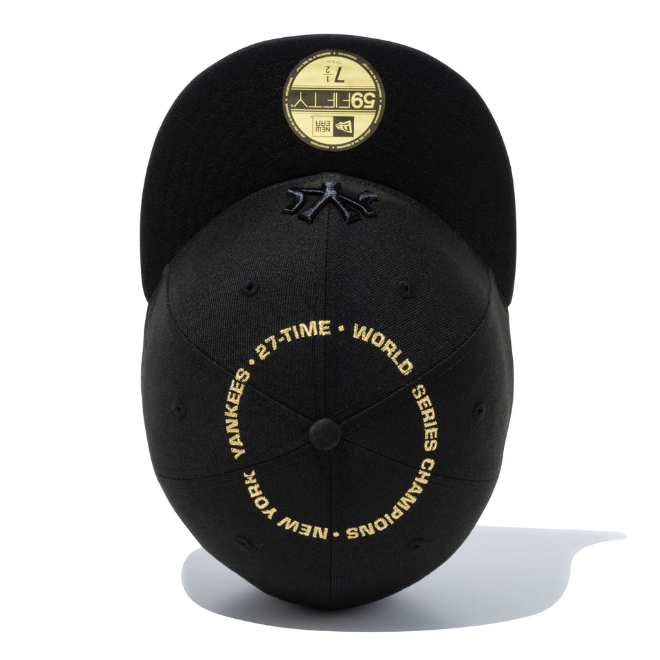 59FIFTY MLB サークル ニューヨーク・ヤンキース ブラック × ブラック